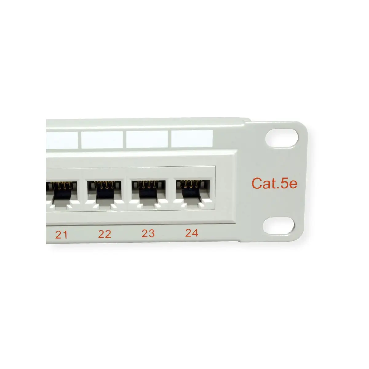 Cat. 5e 19''-Panel 24 Ports UTP lichtgrau