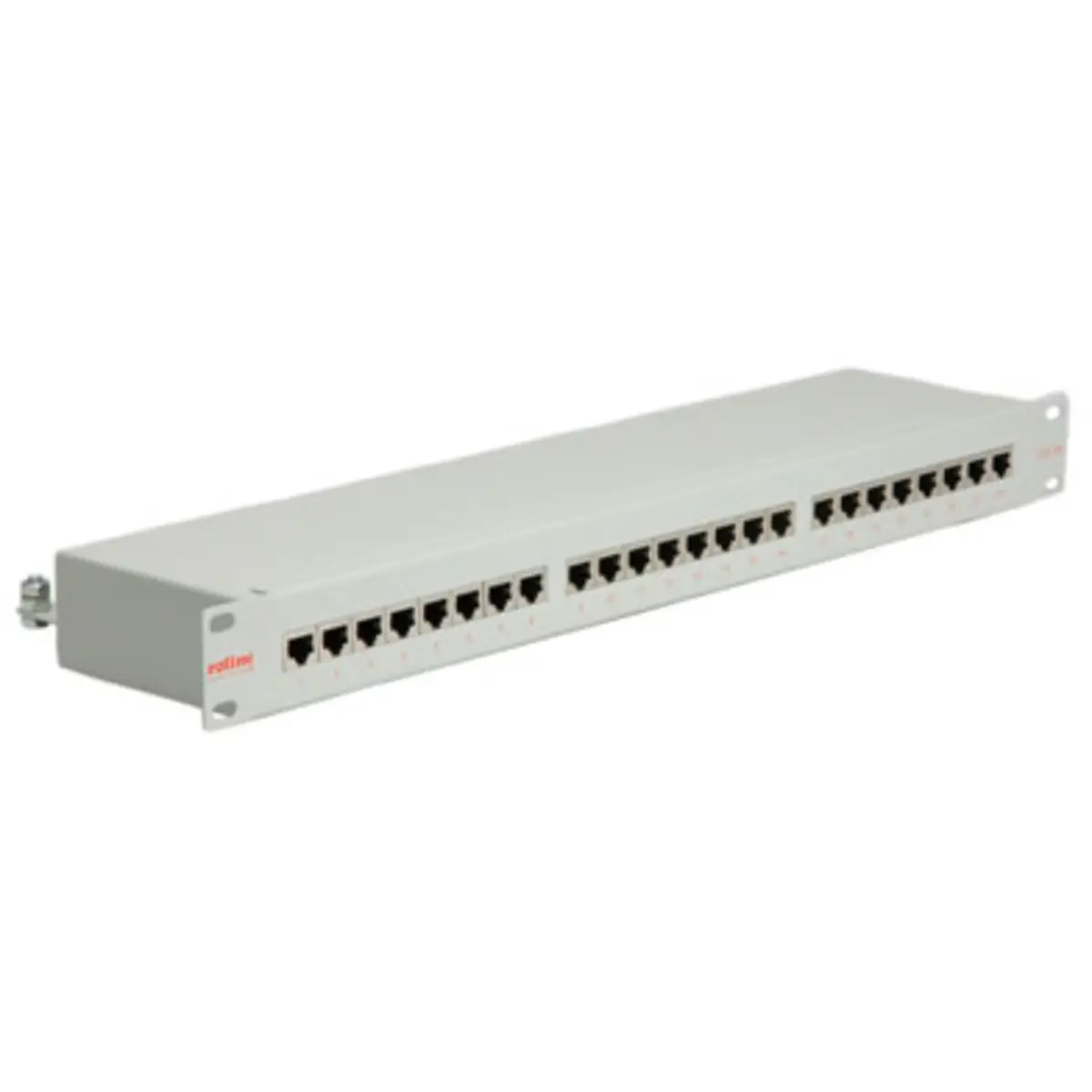 48,3 cm (19'')Patchpanel Modular 1HE Cat.5e STP 24P grau