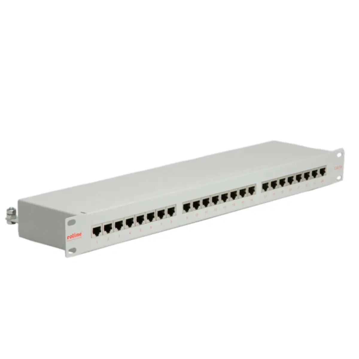 48,3 cm (19'')Patchpanel Modular 1HE Cat.5e STP 24P grau
