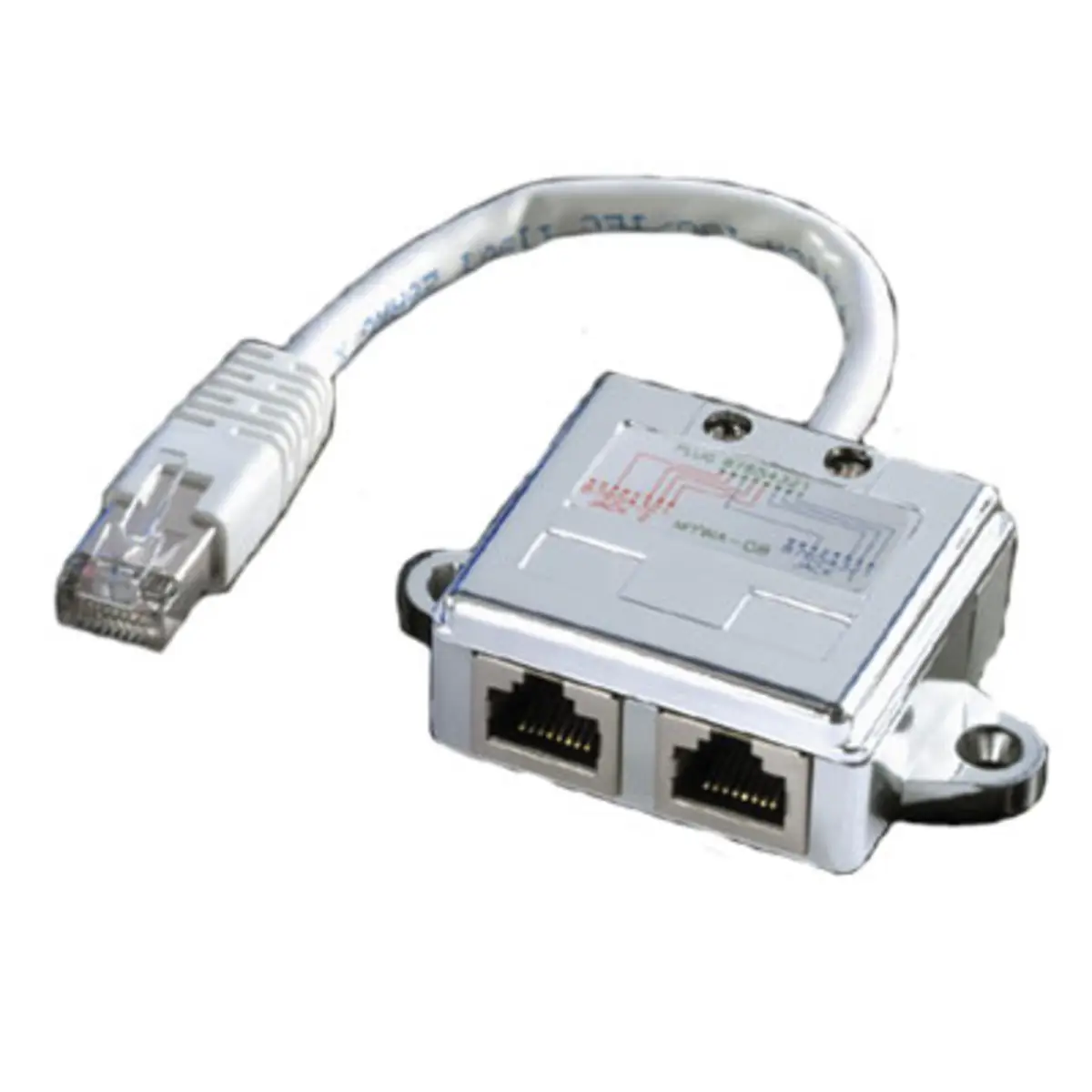 T-Adapter 1xRJ-45/2xRJ-45 STP Cat5e