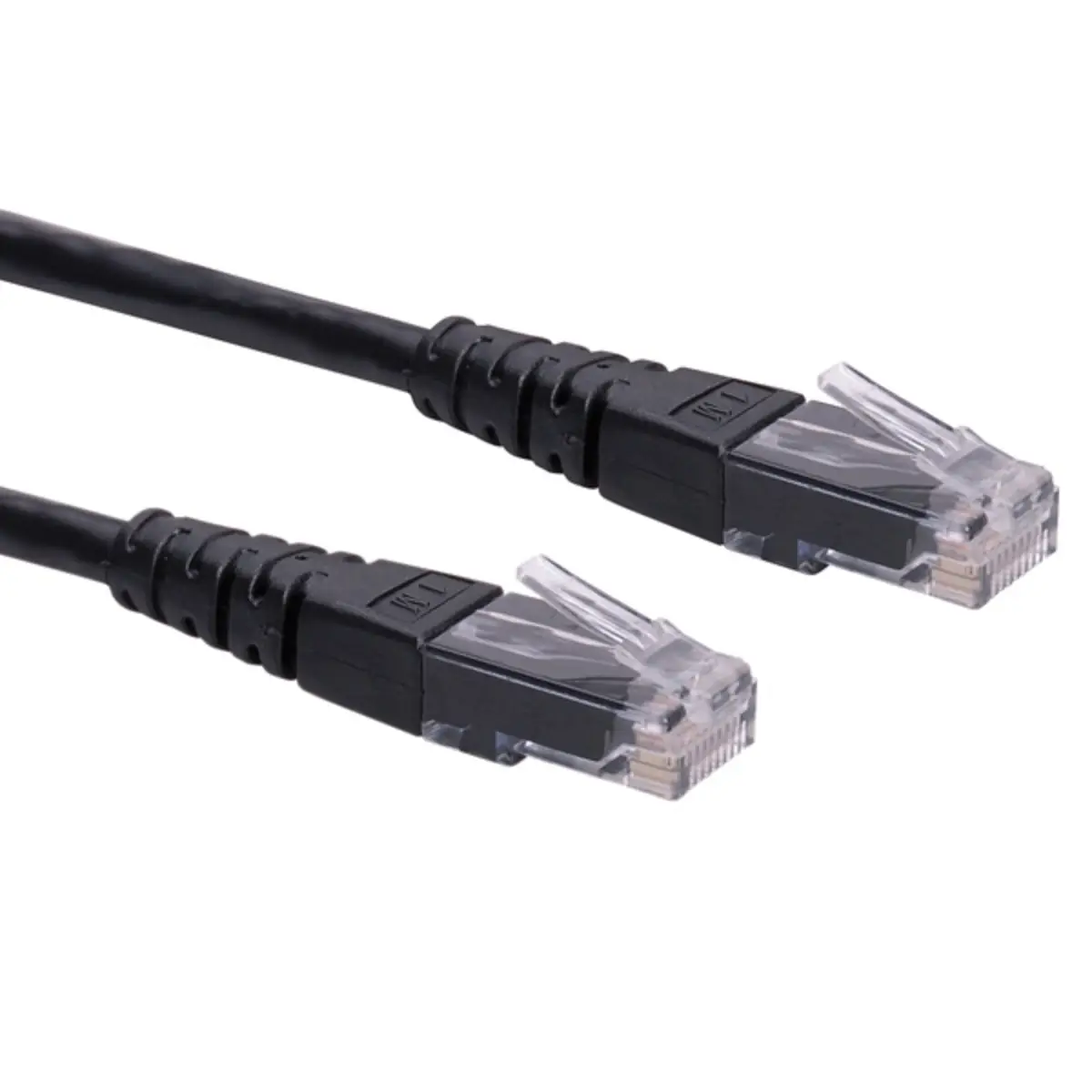 Patchkabel RJ-45 U/UTP Cat6 Schwarz 0,5m