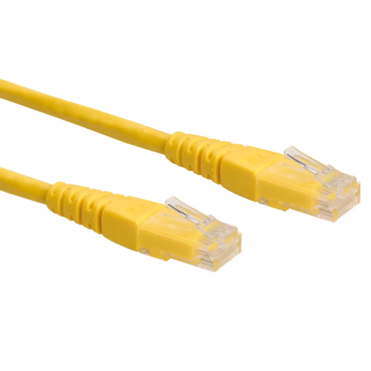 Patchkabel RJ-45 U/UTP Cat6 Gelb 0,5m