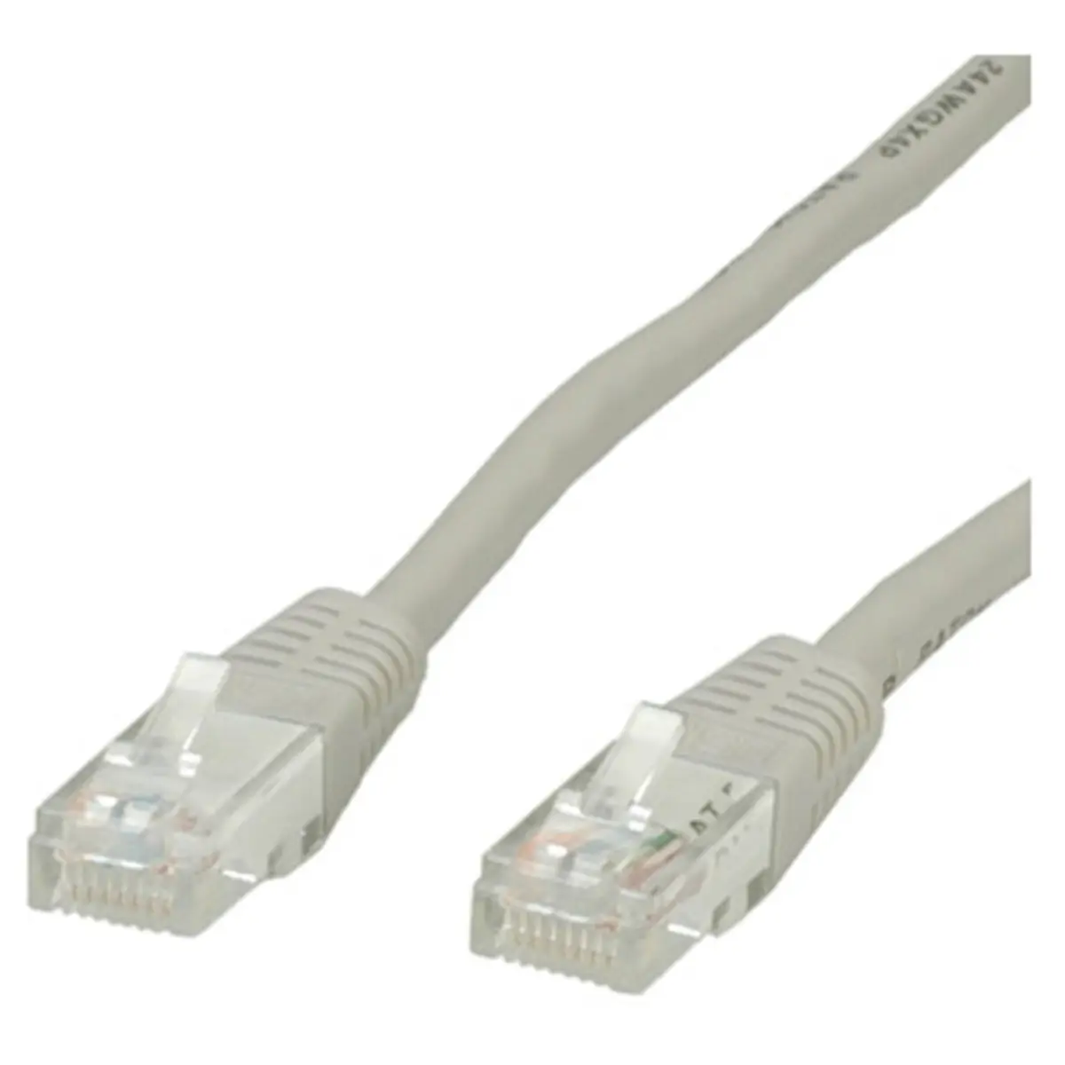 Patch cable RJ-45 U/UTP Cat6 grey 0,5m