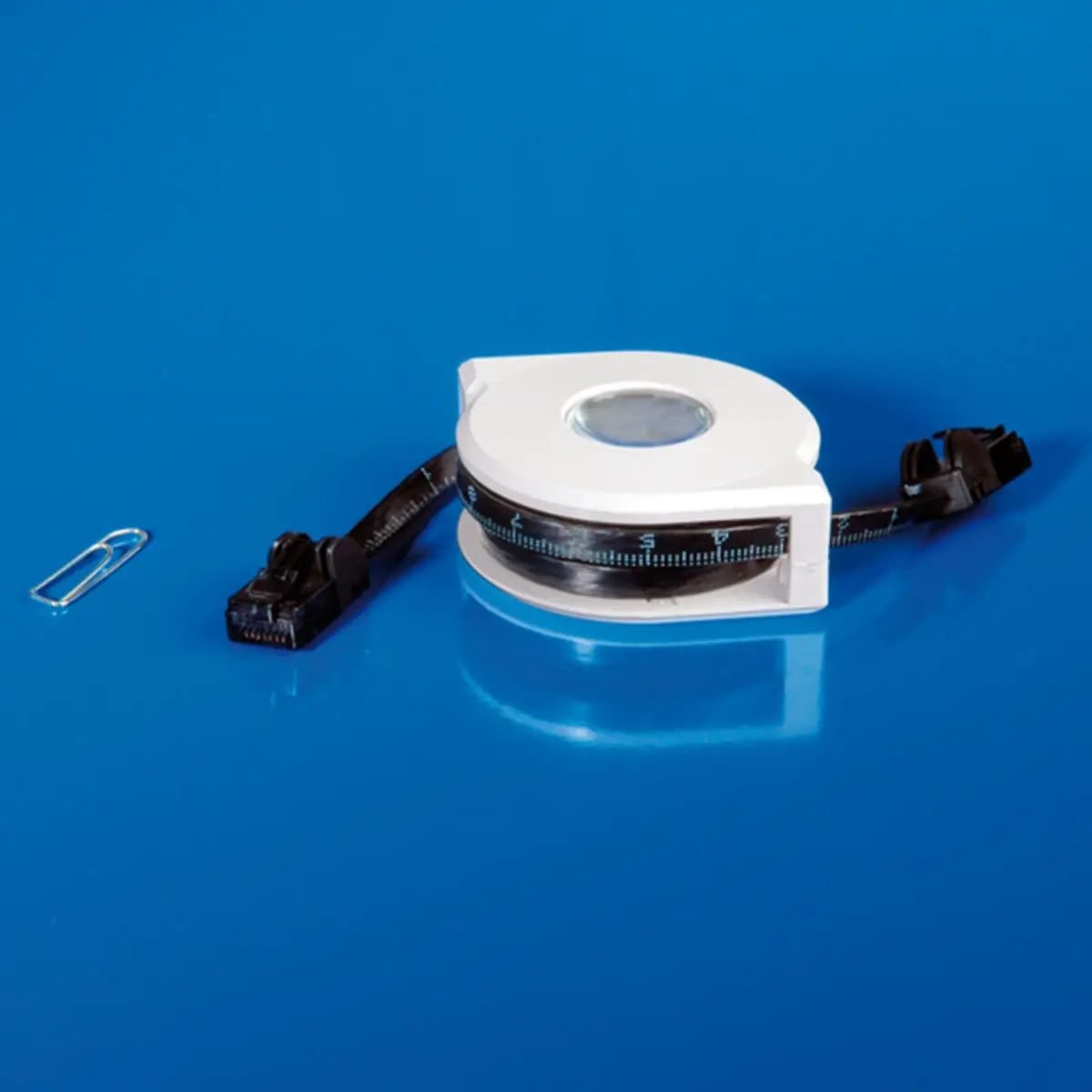 Patchkabel RJ-45 U/UTP Cat6 Schwarz 2m mit Aufrollautomatik