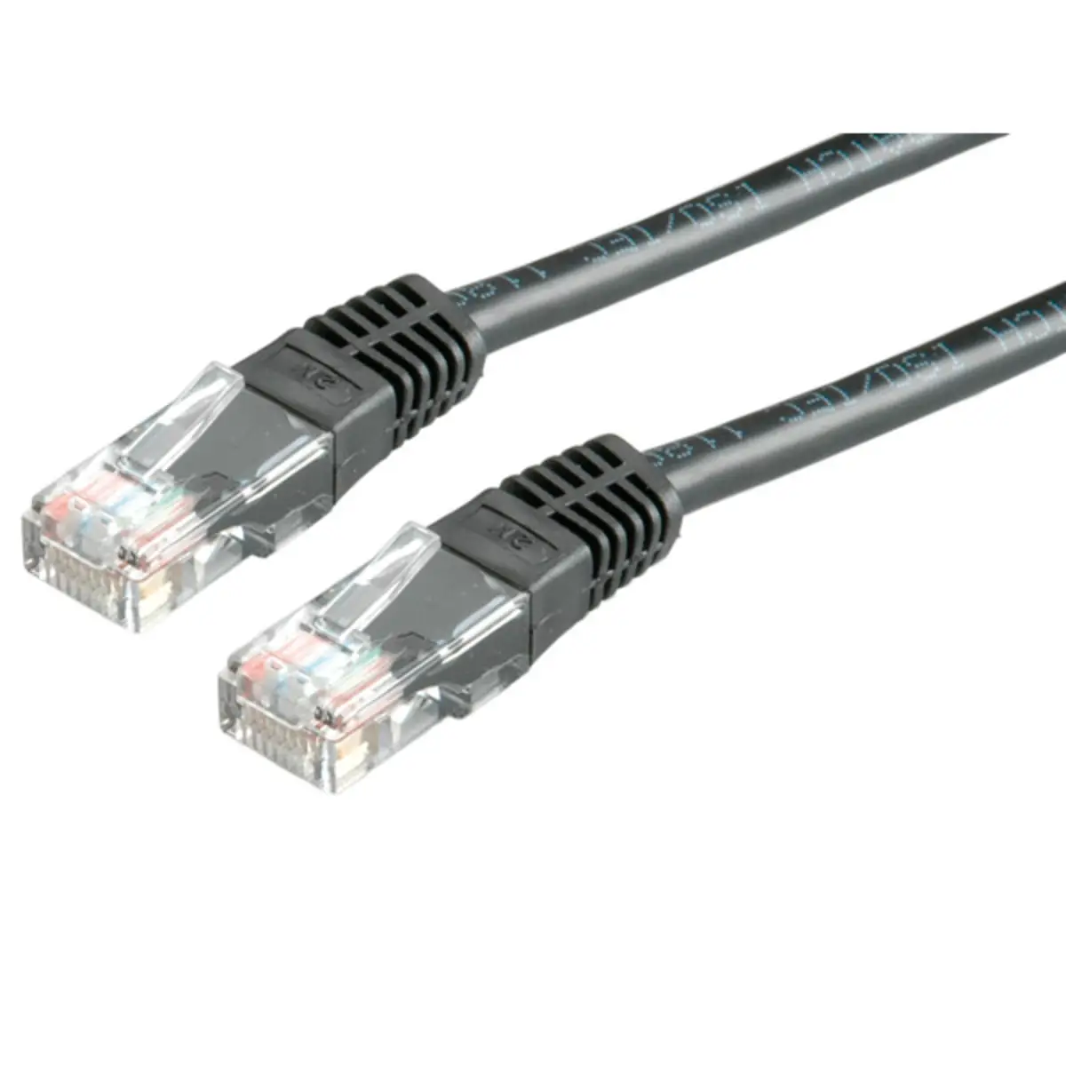 Patch cable RJ-45 U/UTP Cat5e black 2m