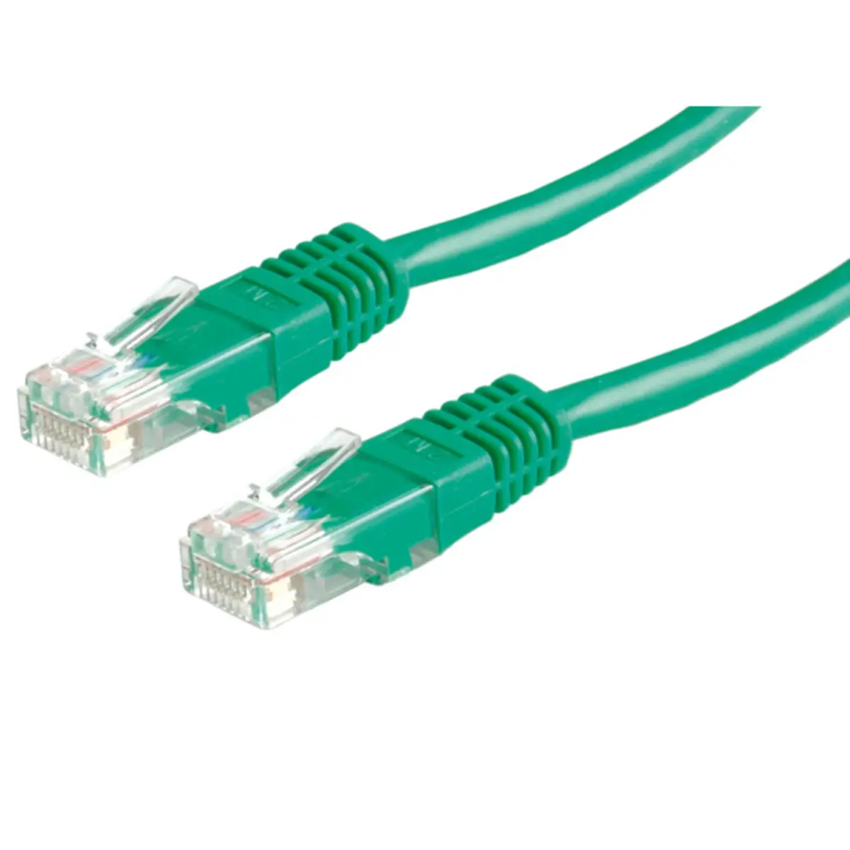 Patch cable RJ-45 U/UTP Cat5e green 0,5m