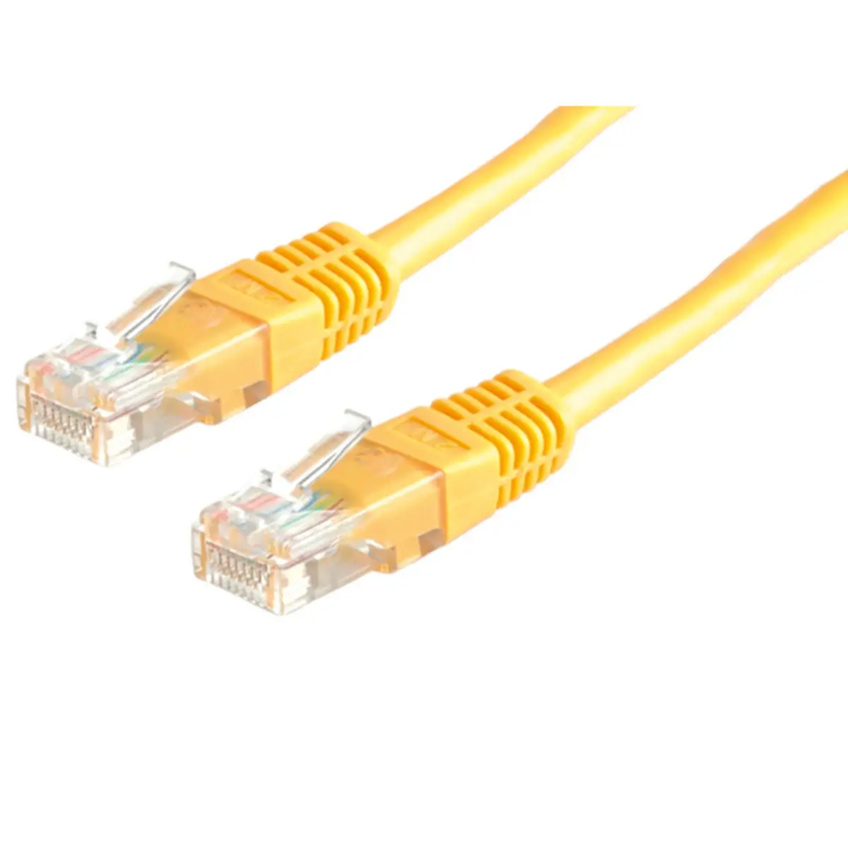Patch cable RJ-45 U/UTP Cat5e yellow 0,5m
