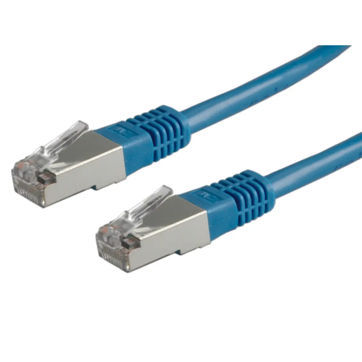 Patchkabel RJ-45 S/FTP Cat5e Blau 0,5m