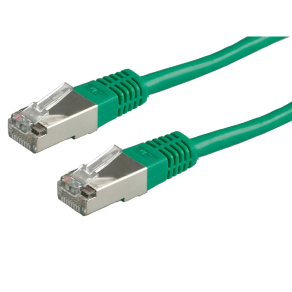Patch cable RJ-45 S/FTP Cat5e green 1m