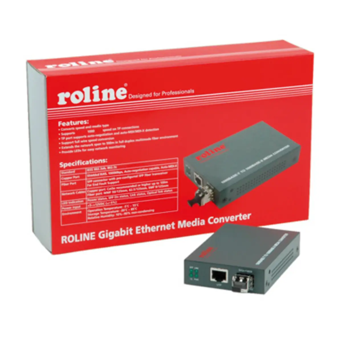 Gigabit Konverter RJ-45/LC bis zu 500m