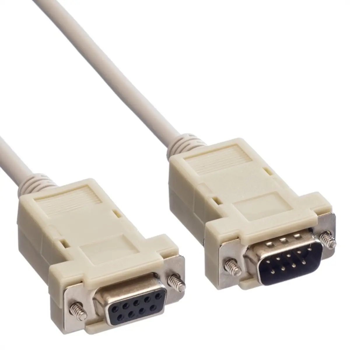 RS232 Kabel Stecker/Buchse D-Sub 9/9-pol. grau 1,8m