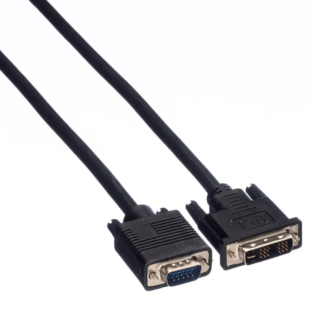 cable DVI-A/VGA plug/plug black 3m