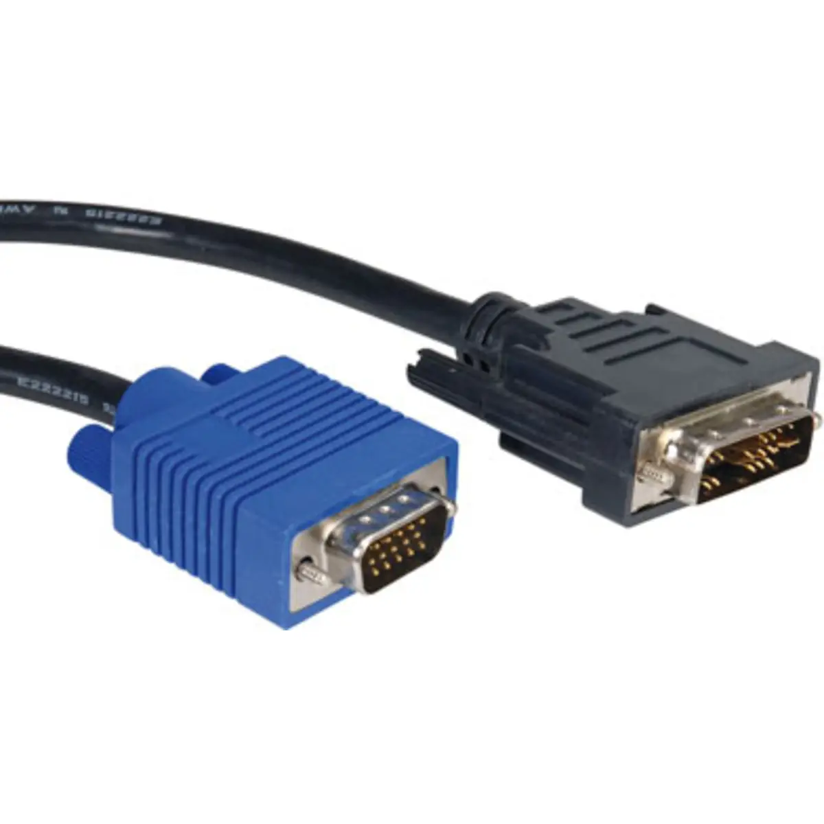 cable DVI-A/VGA plug/plug black 2m