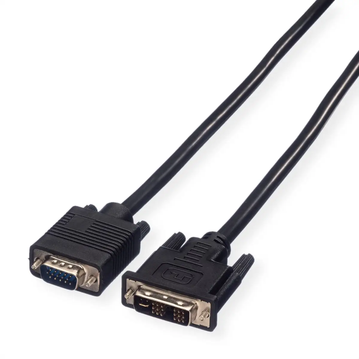 cable DVI-A/VGA plug/plug black 2m