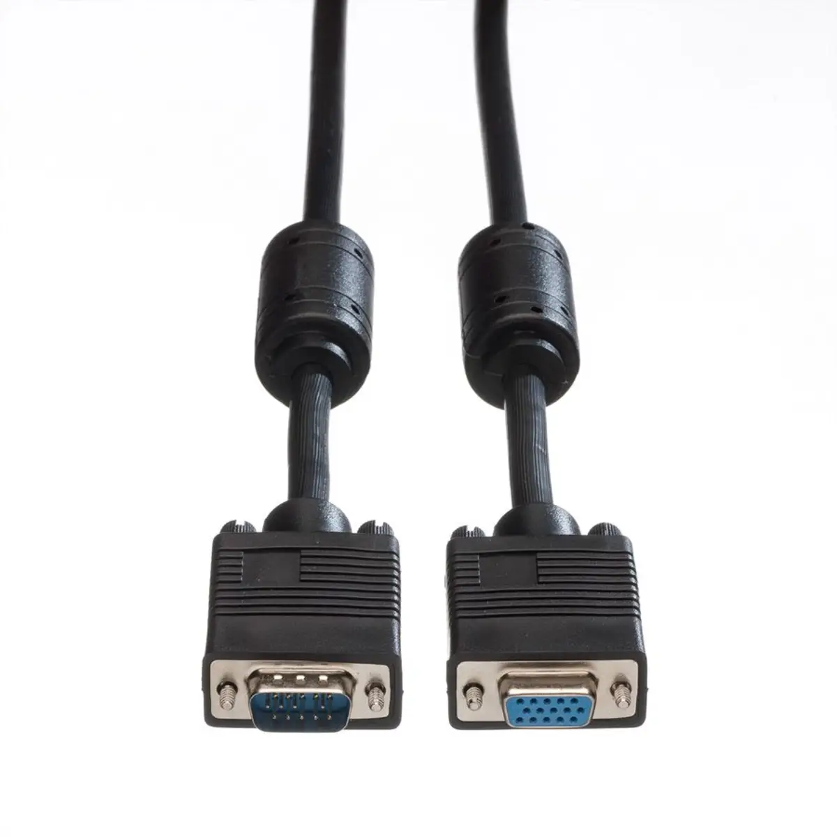 VGA extensionscable HD15St/Bu with Ferrit 3m