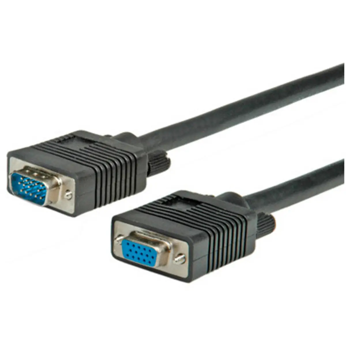 displaycable D-Sub 15-pol. plug/D-Sub 15-pol. socket doppelt shielded black 6m