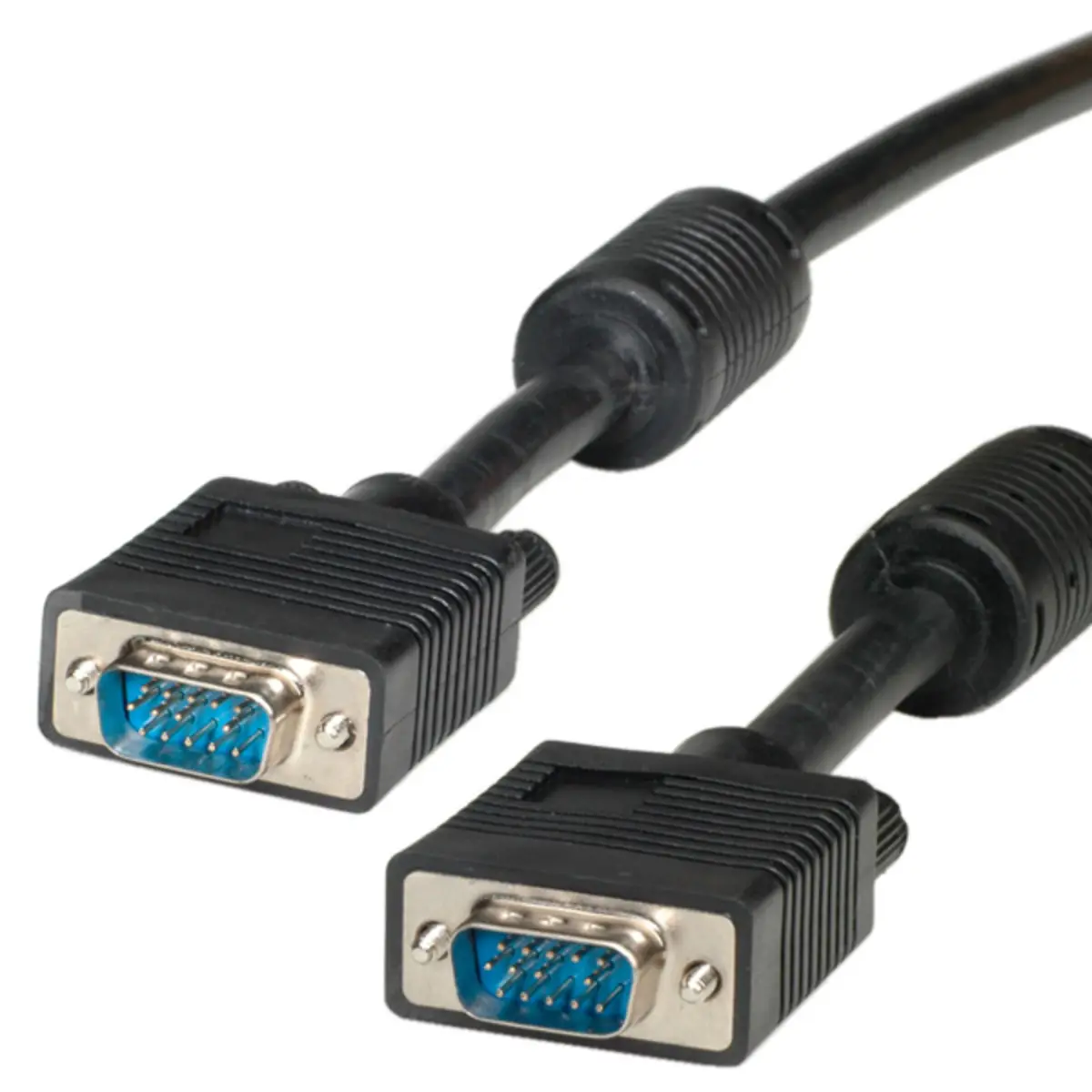 Monitor Anschlusskabel (3C + 4) HD15 Stecker/HD15 Stecker mit Ferritkern schwarz 3m
