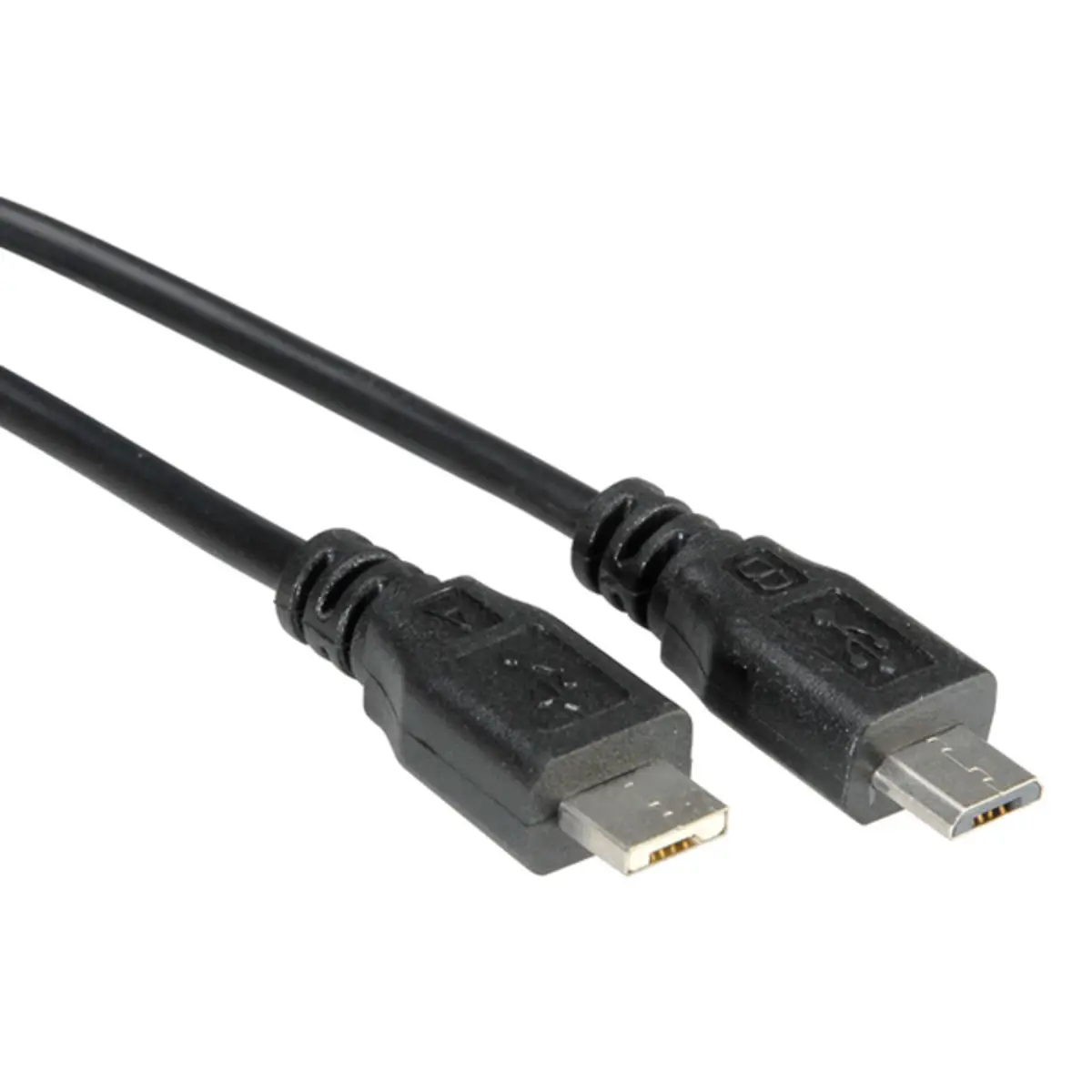 USB2.0 Anschlusskabel micro A Stecker/micro B Stecker schwarz 1,8m