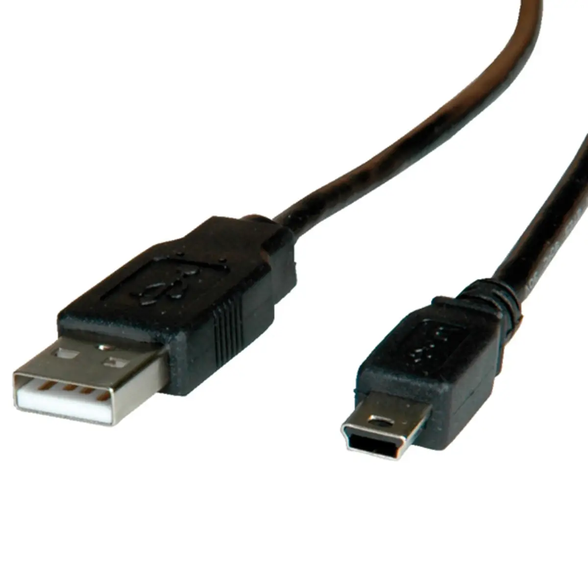 USB2.0 Kabel Stecker A/Stecker USB2.0 Mini 5 Pin schwarz 3m