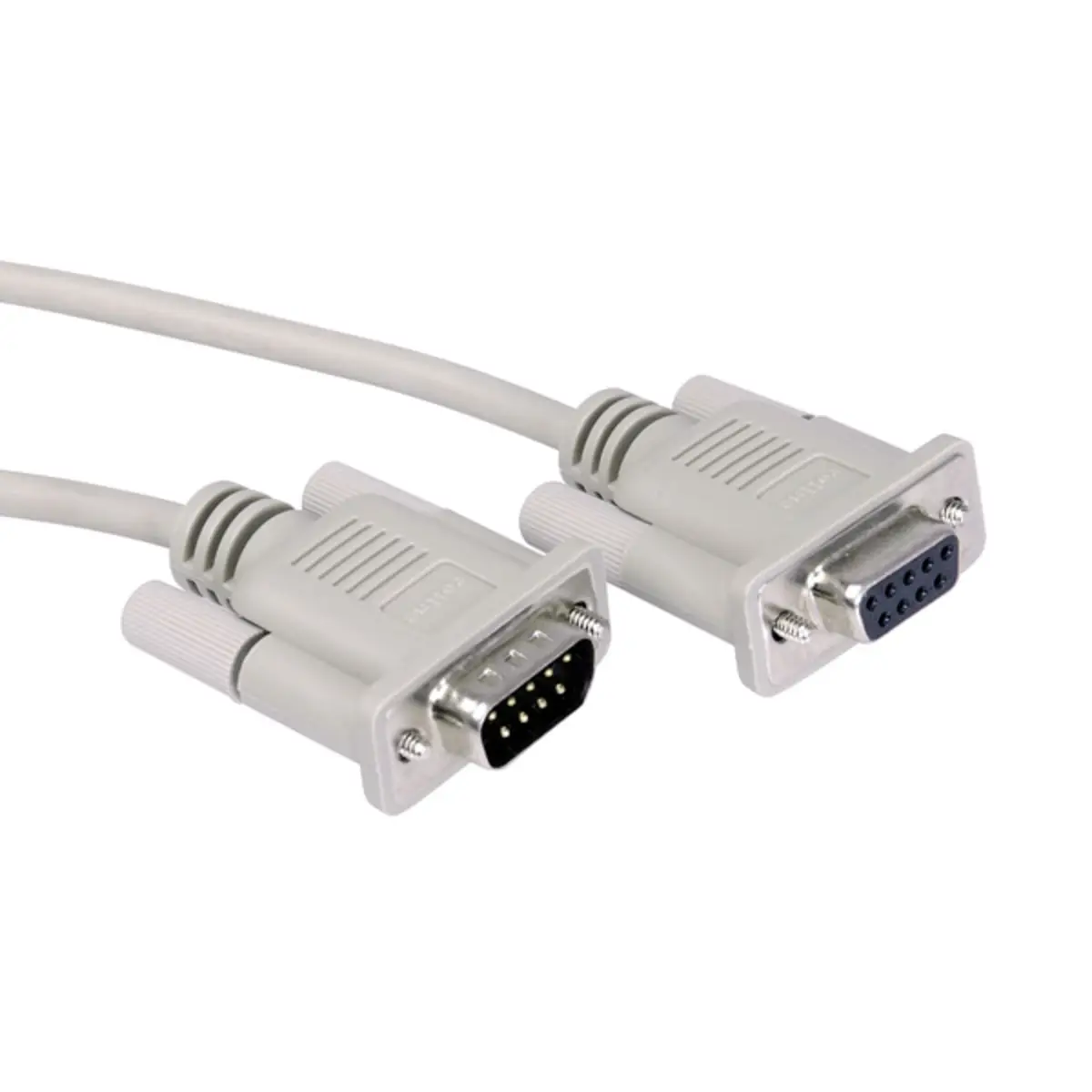 RS232 cable plug/socket D-Sub 9-pol. grey 3m