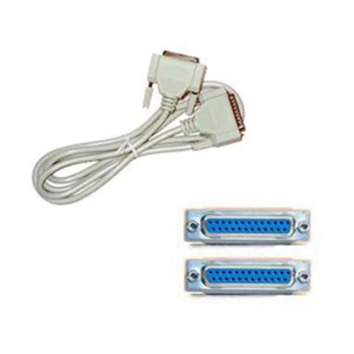 RS232 cable socket/Buche D-Sub 25-pol. grey 3m