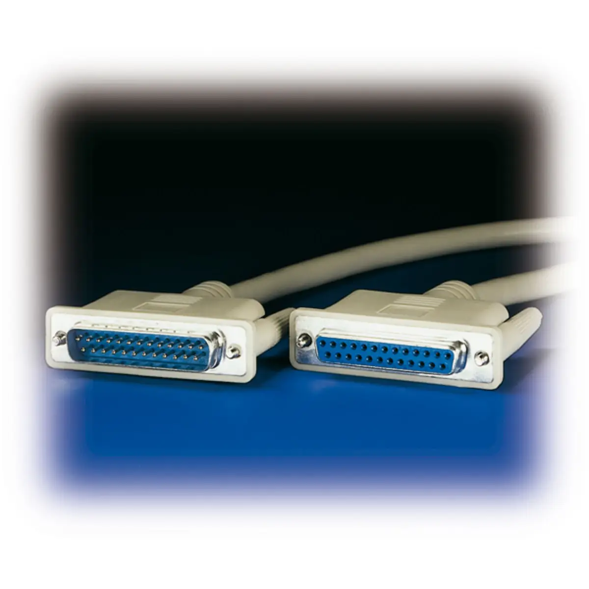 RS232 connectioncable 25pol plug/socket grey 1,8m