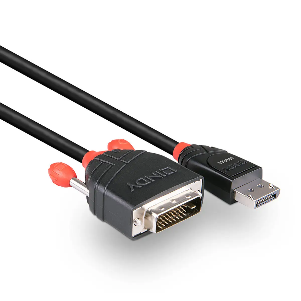 Videokabel DisplayPort/DVI-D Stecker/Stecker Schwarz 1m