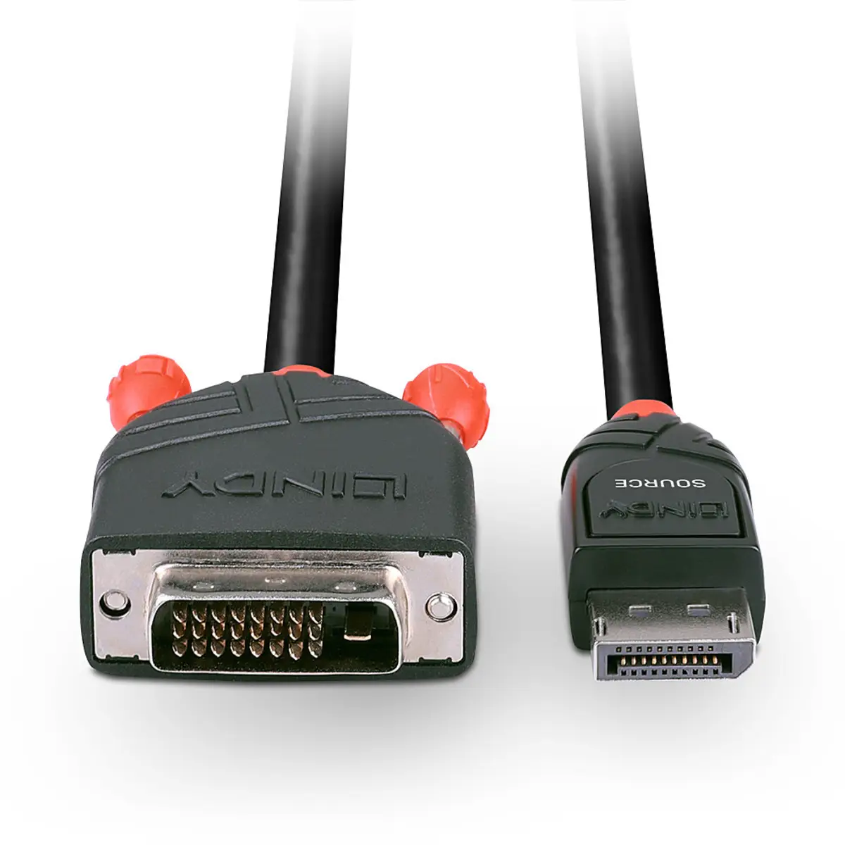 Videokabel DisplayPort/DVI-D Stecker/Stecker Schwarz 1m