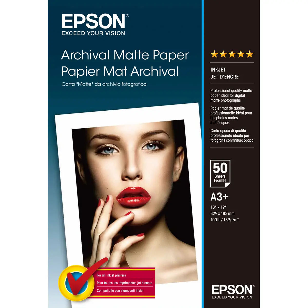 Paper mate Archival A3+ 50Sheet for Stylus Photo 2000P/Pro 7500/9500