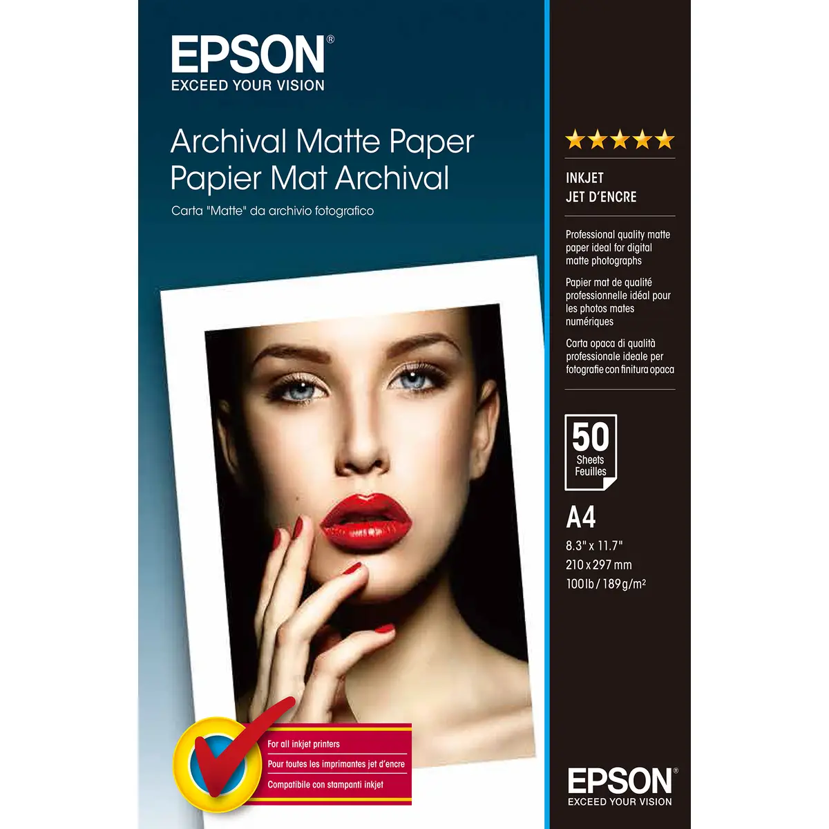 PhotoPaper Archival mate A4 Stylus Photo 2000P/Pro 7500/Pro9000 50 Sheet