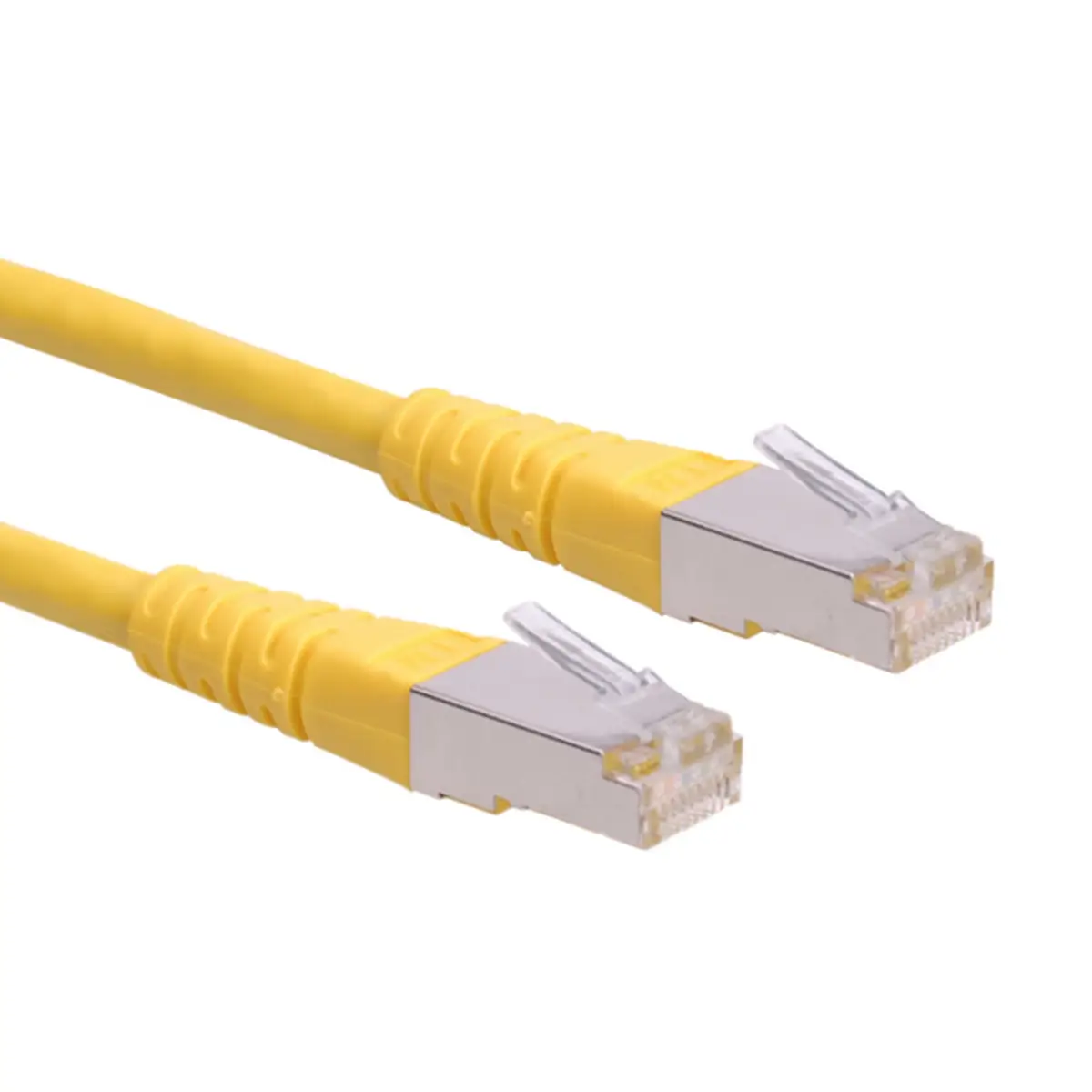 Patchkabel RJ-45 S/FTP Cat6 Gelb 0,3m
