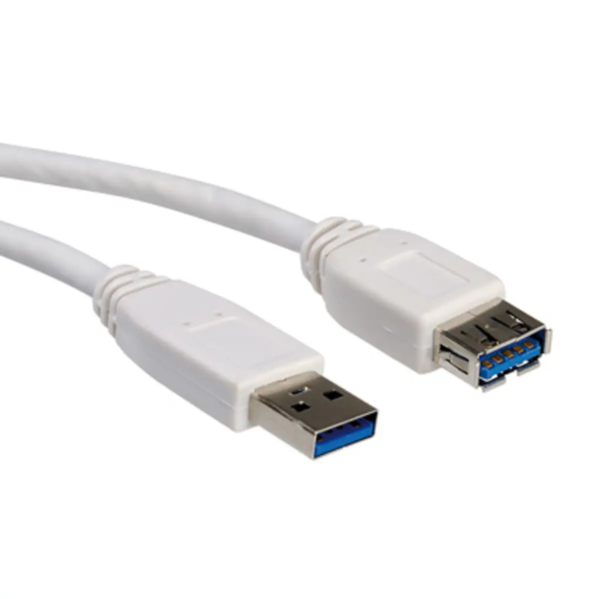 USB3.0 Verlängerungskabel Typ A Stecker/Typ A Buchse grau 0,8m