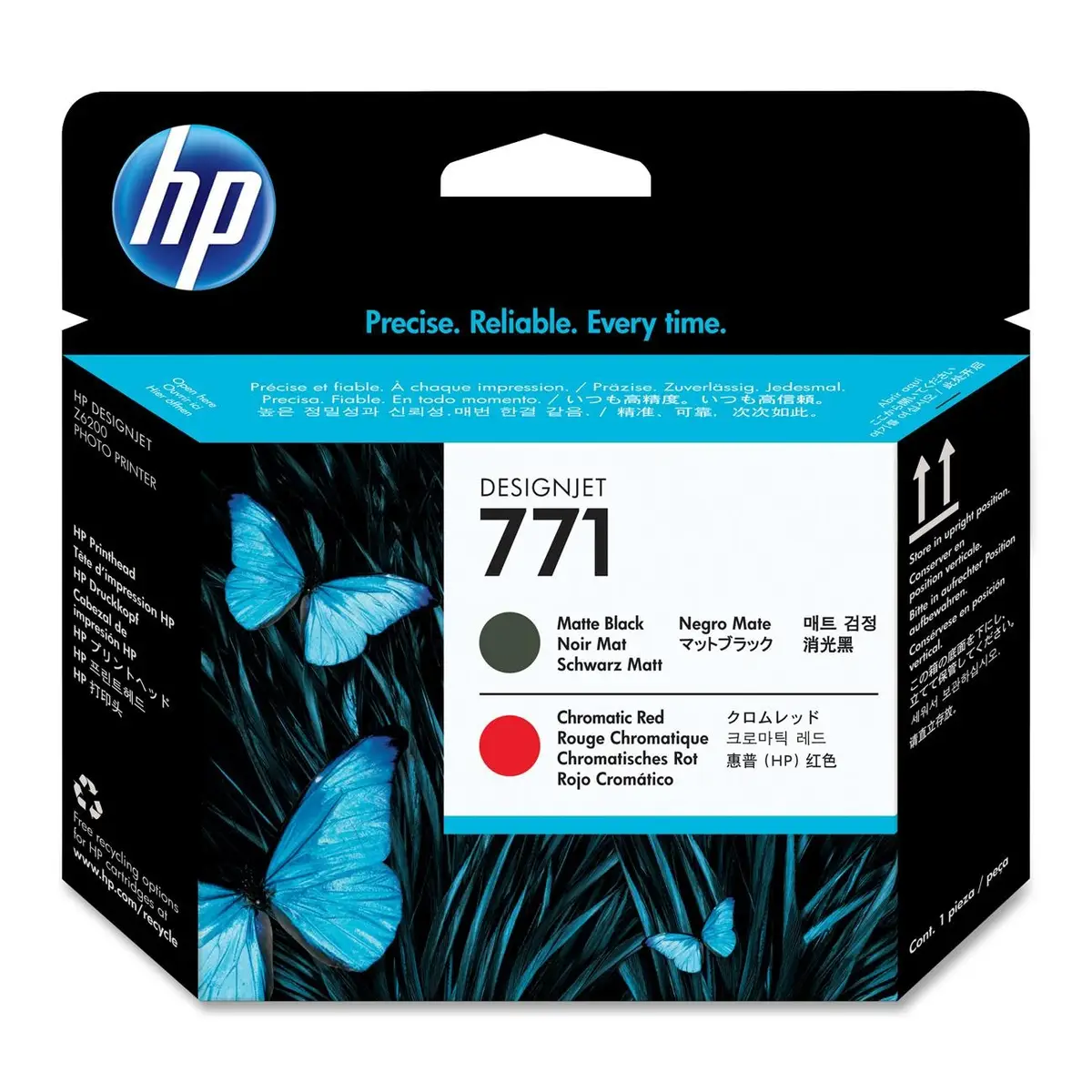 Printhead 771 mat black + red