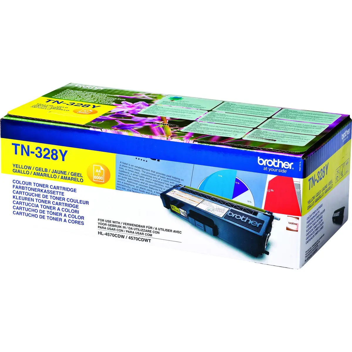 Toner TN328Y ca. 6000 pages yellow