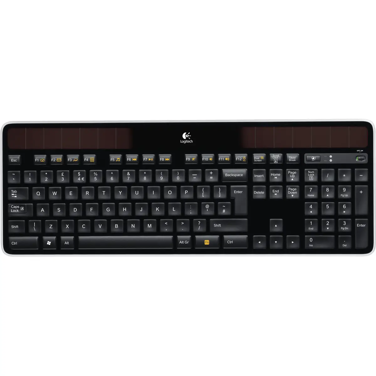 keyboard K750 anthracite Solar USB black keyboard-Layout german