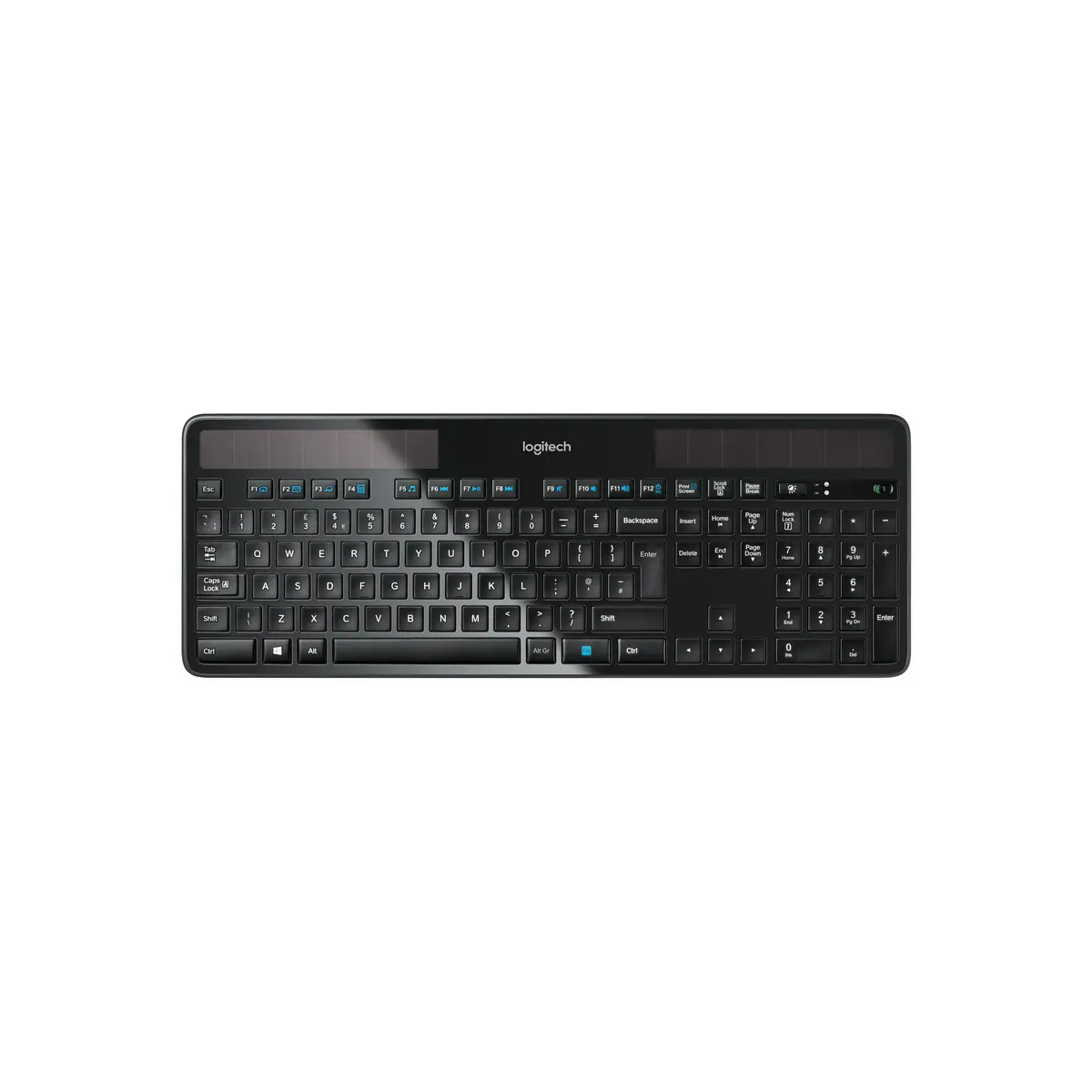 keyboard K750 anthracite Solar USB black keyboard-Layout german