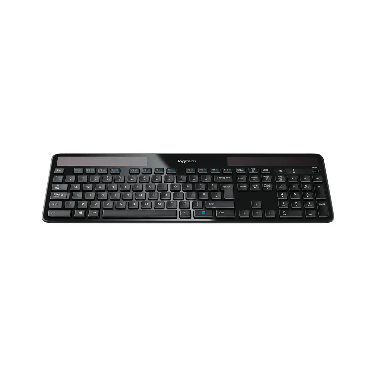 keyboard K750 anthracite Solar USB black keyboard-Layout german