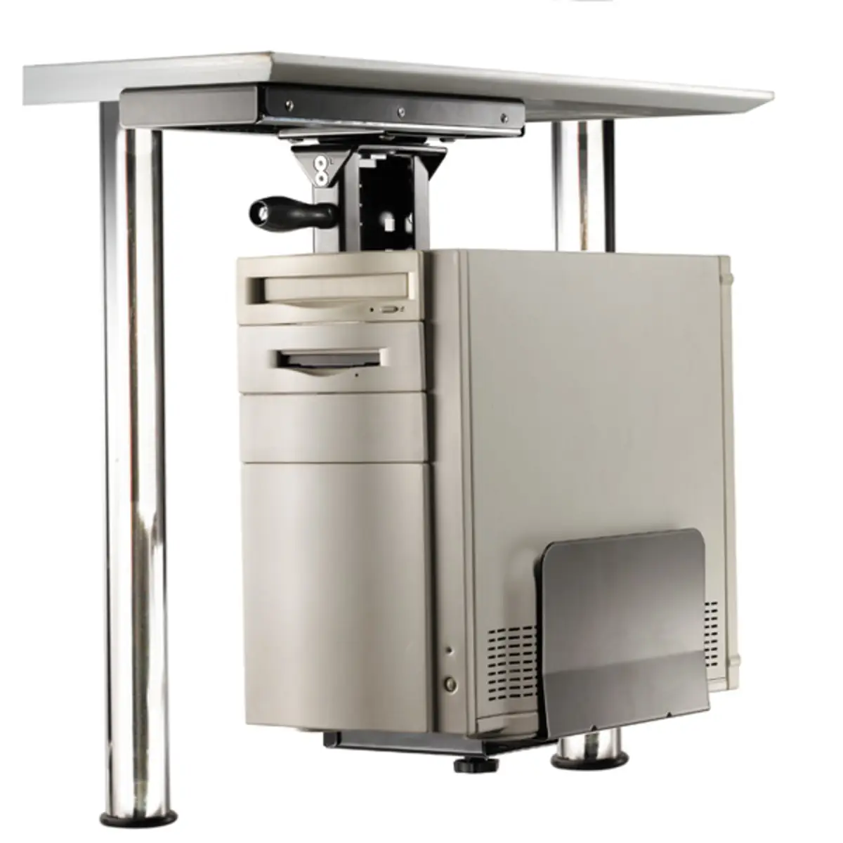 PC-Halter dreh- und ausziehbar Silber