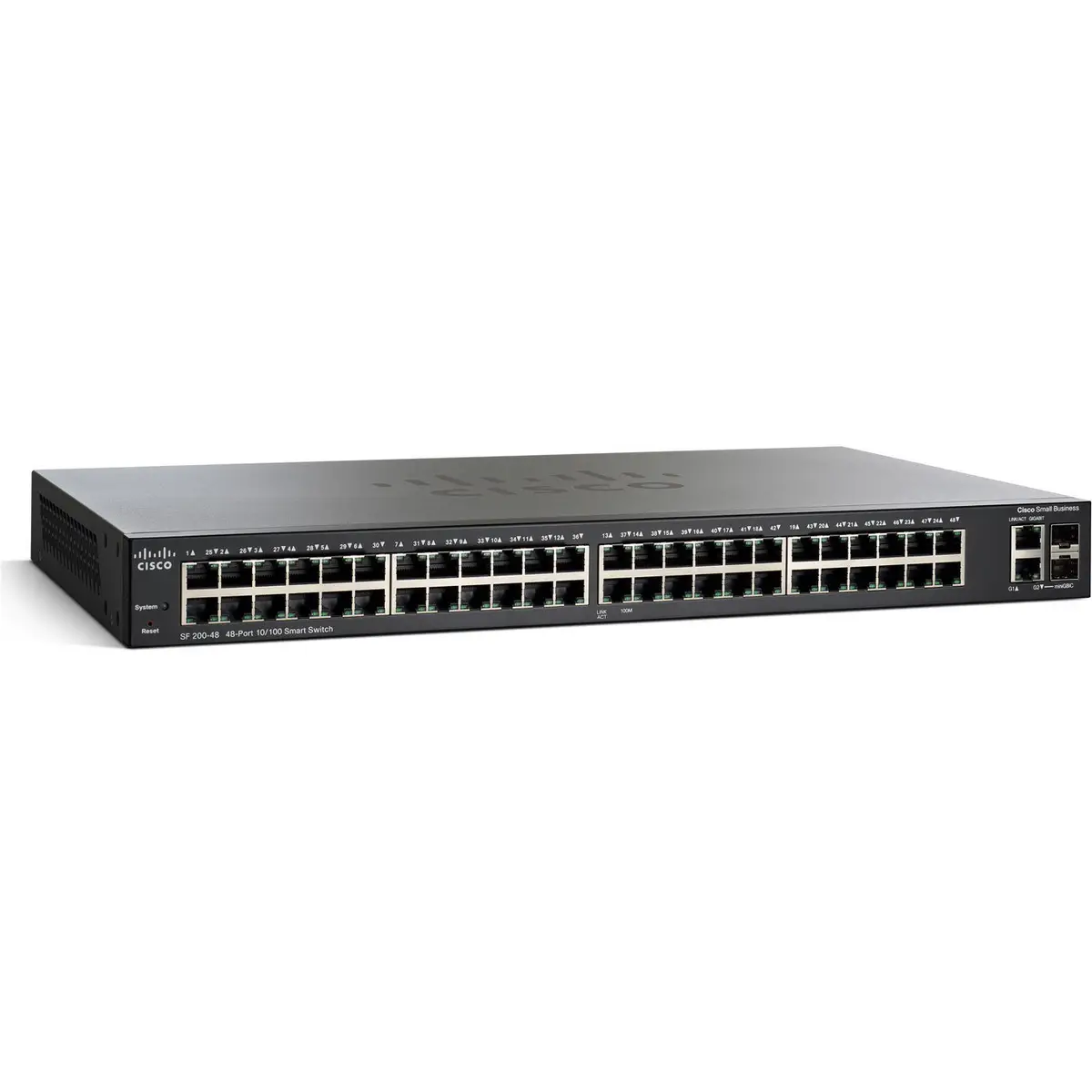 SF 200-48 Fast Ethernet Switch 48port + 2xMini-Gbic Managed Rackmount 48,3cm (19'') POE