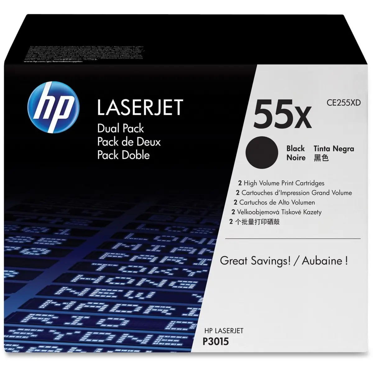 Toner CE255XD ca. je 12500 Seiten black Twinpack