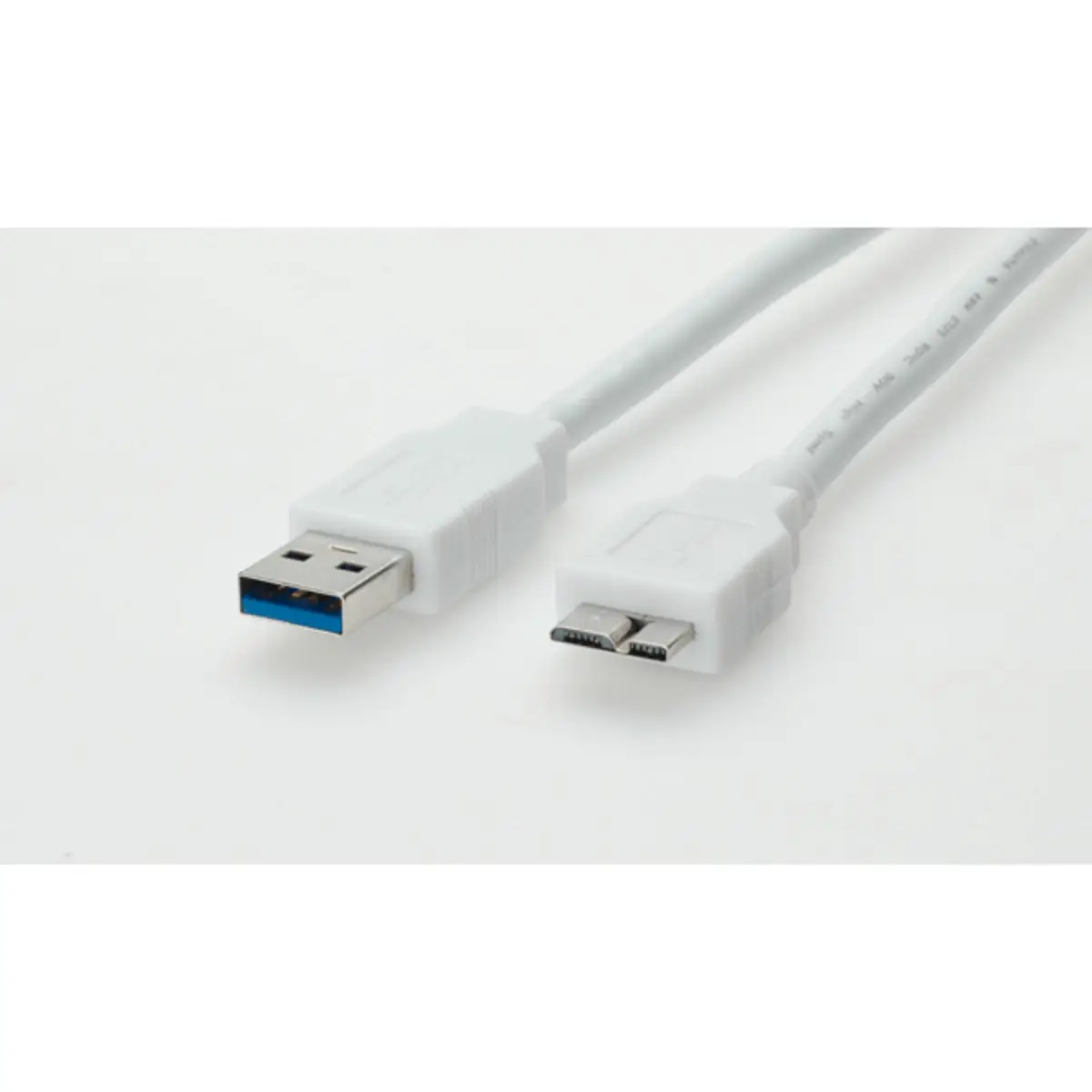 USB3.0 Anschlusskabel Stecker A/Stecker Micro-B weiss 2m
