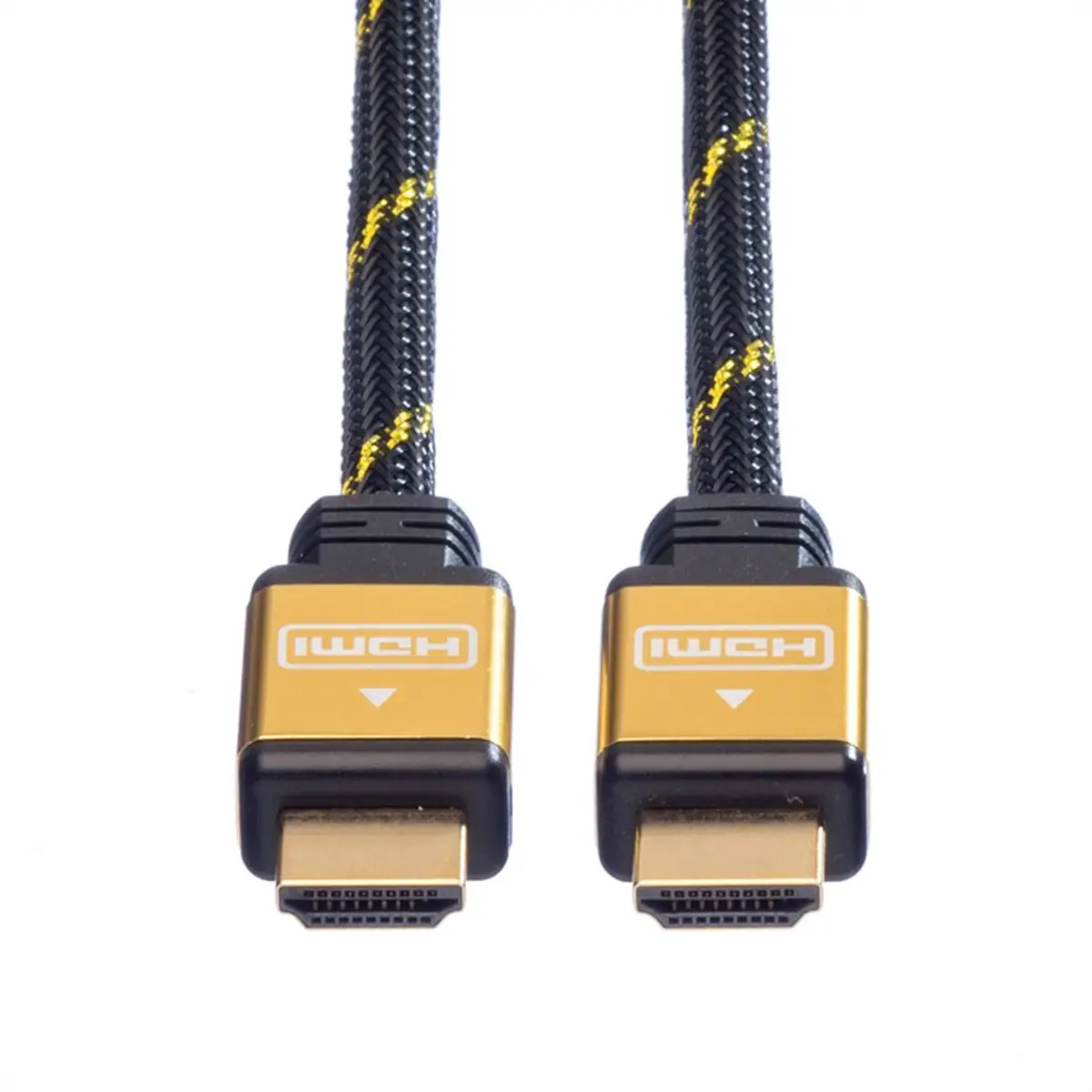 Gold HDMI-Kabel HDMI/HDMI Stecker/Stecker schwarz 2m