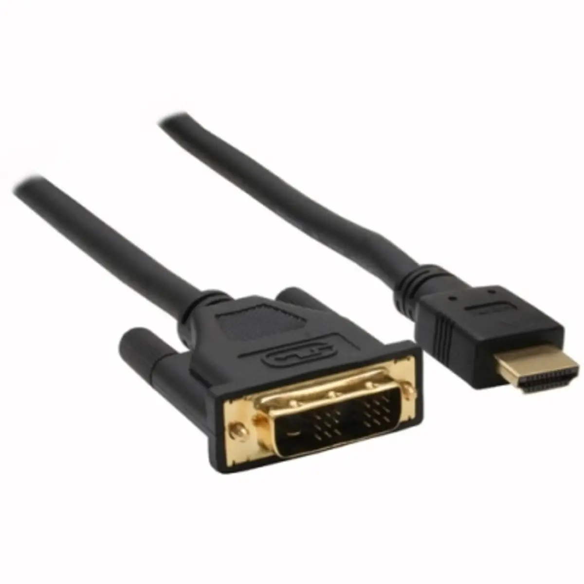 cable HDMI/DVI (Single Link) plug/plug black 2 m