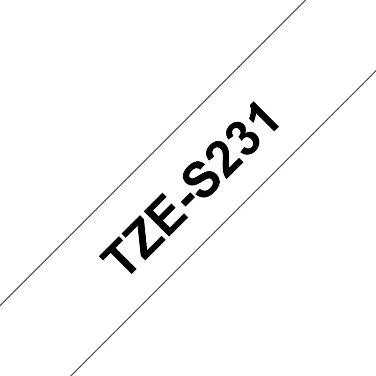 Bredher band TZES231 12mmx8m black to white laminated