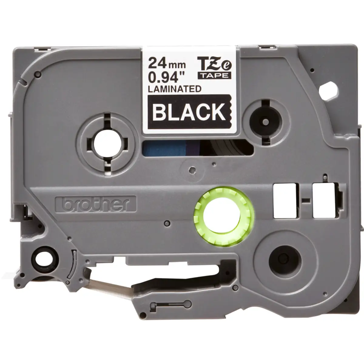 TZe 355 Farbband 24mm weiß auf schwarz