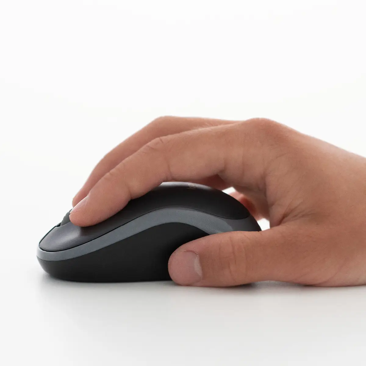 M185 Wireless Notebook-Mouse USB grau 3Tasten+Scroll inkl. USB-Empfänger