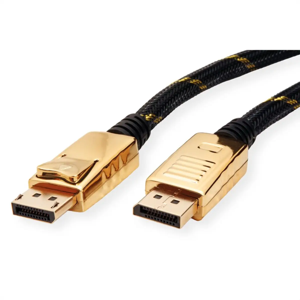 DisplayPort Kabel DisplayPort/DisplayPort Stecker/Stecker Schwarz/gold 2m