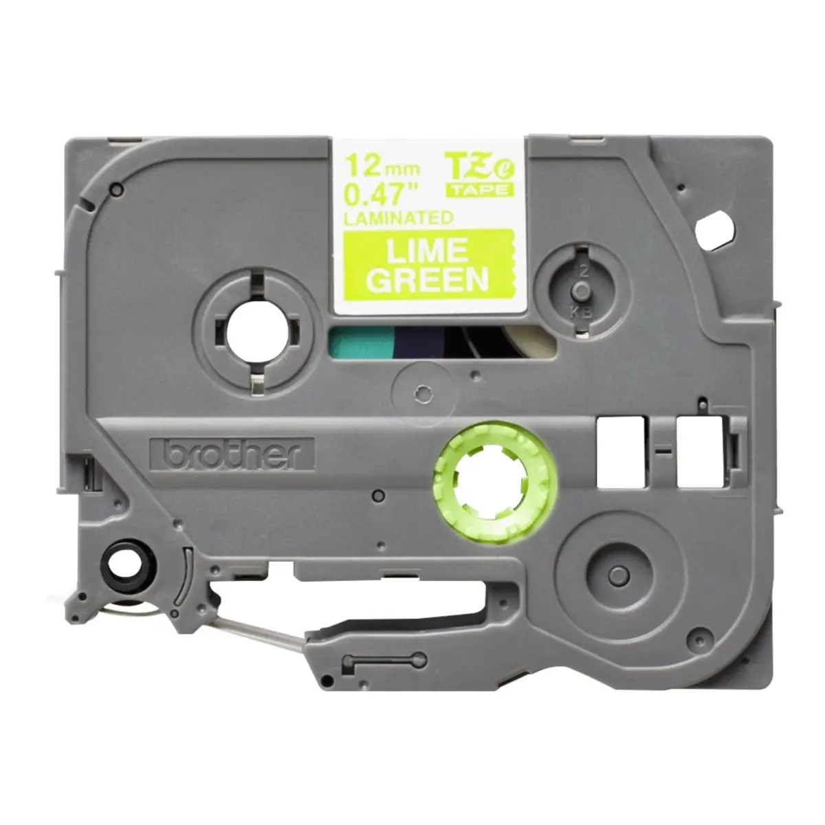 Bredher TZe-MQG35 bandcassette white to green (mat) for P-Touch GL-H105, PT-1080, 1090, 18, 2430, D200, PT-GL-200