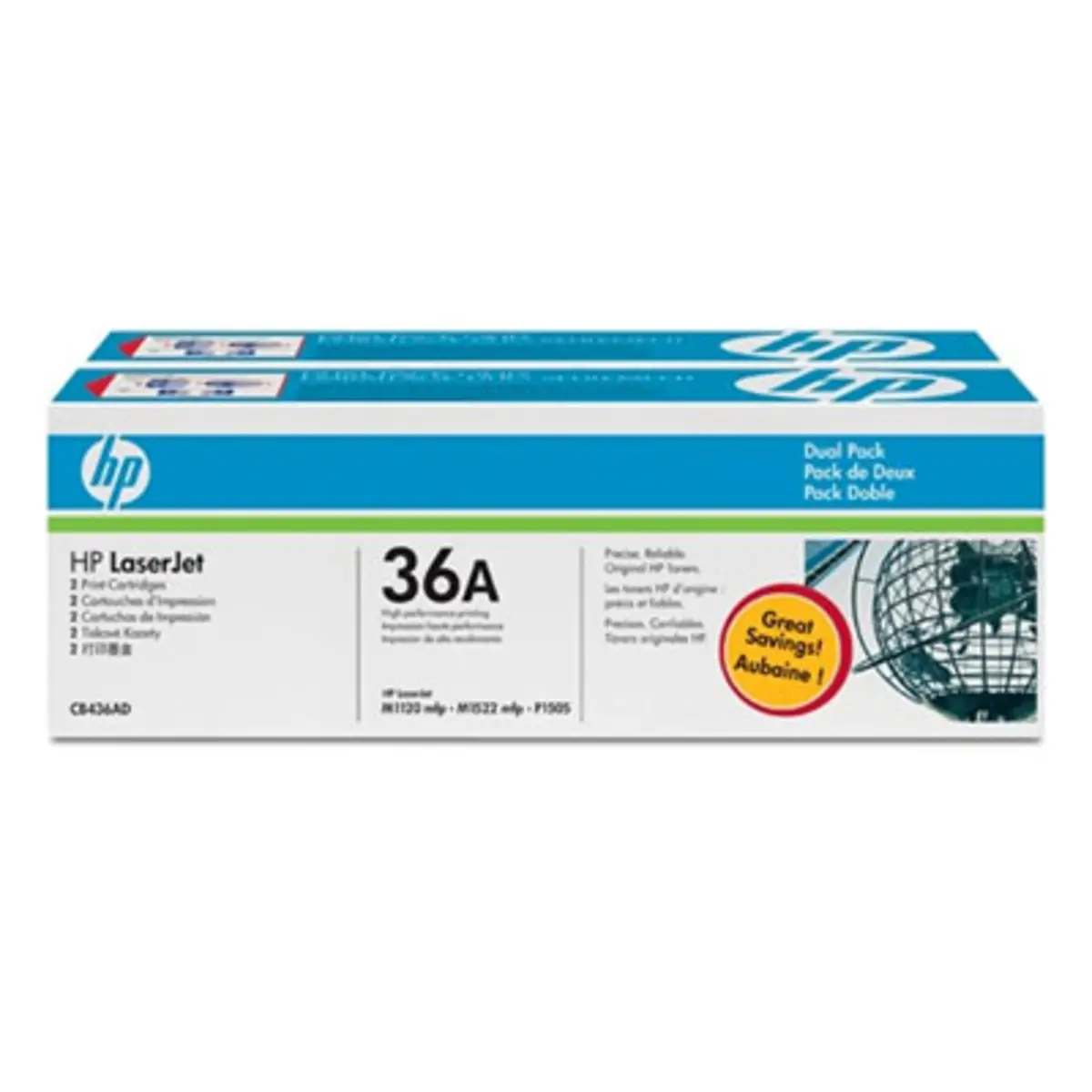 Toner CB436AD ca. je 2000 Seiten black Twinpack