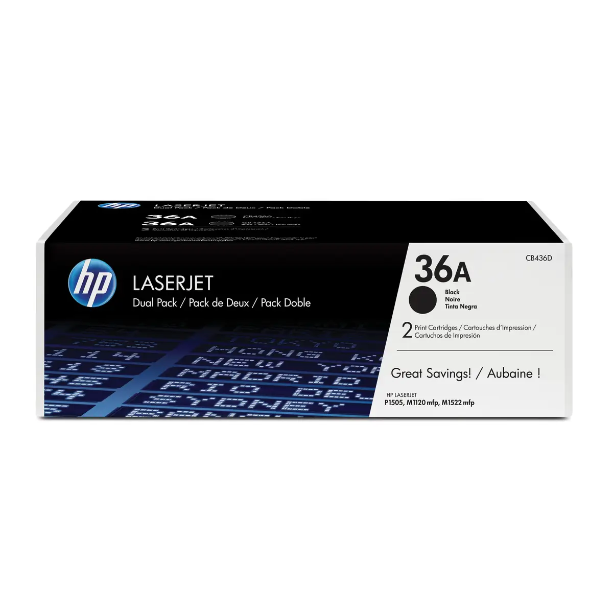 Toner CB436AD ca. je 2000 Seiten black Twinpack